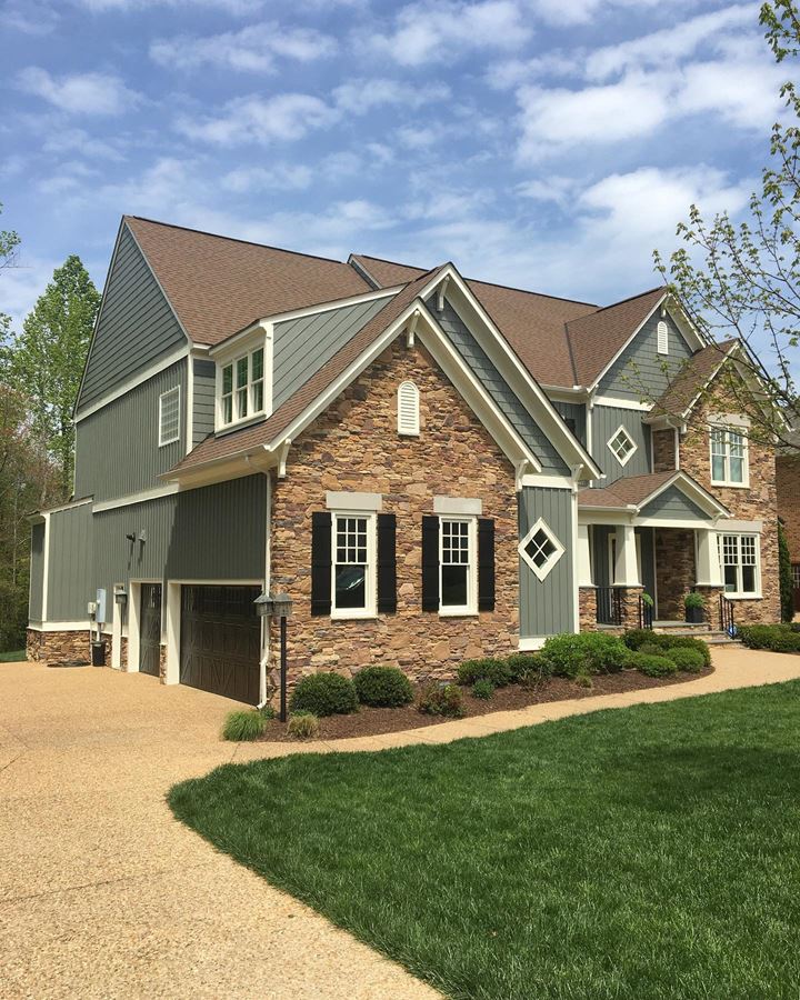 Exterior Cement Siding Painting in Midlothian, VA