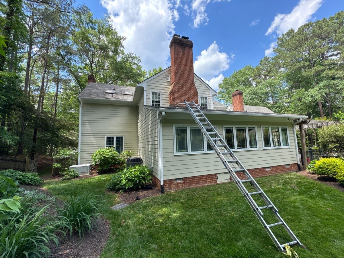 Power washing services completed for residential home in Henrico, VA
