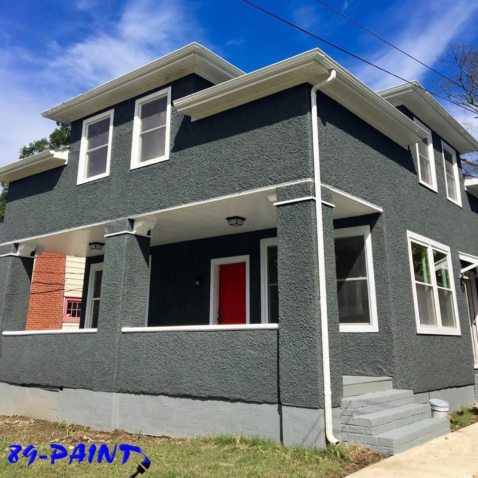 Stucco Richmond Home Before and After