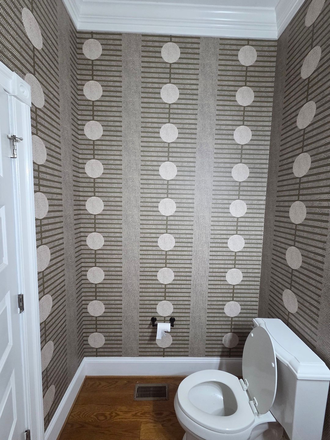 Designer Mitchell Black Wallpaper Installation in Richmond, VA