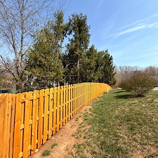 Salem Run Fence Staining 1